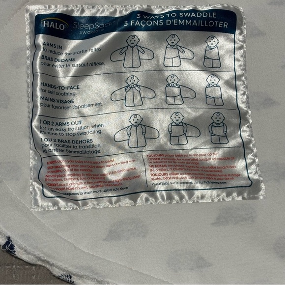 Halo Sleep  sack Swaddle hedgehogs print small - Picture 3 of 6